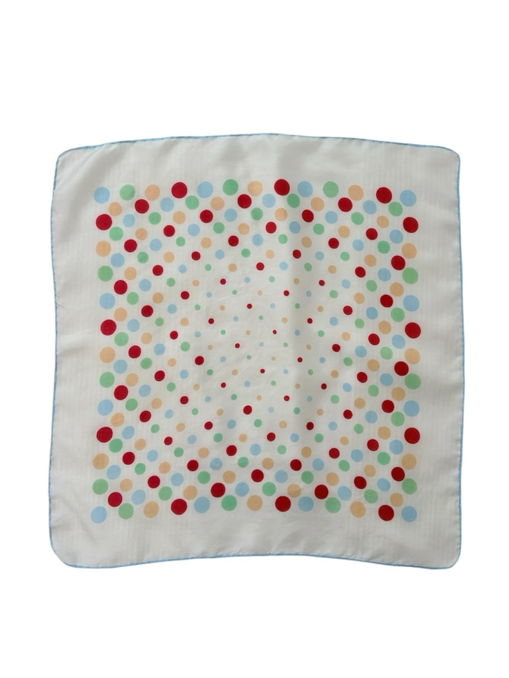 Vintage Polka Dot Silk Scarf